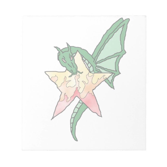 Feuerdrache Notizblock (Vorderseite)