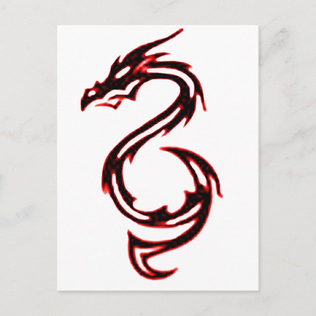 Feuerdrache Postkarte (Vorderseite)