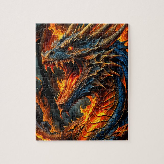 Feuerdrache Puzzle (Vertikal)