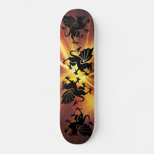 Feuerdrache Skateboard (Vorderseite)