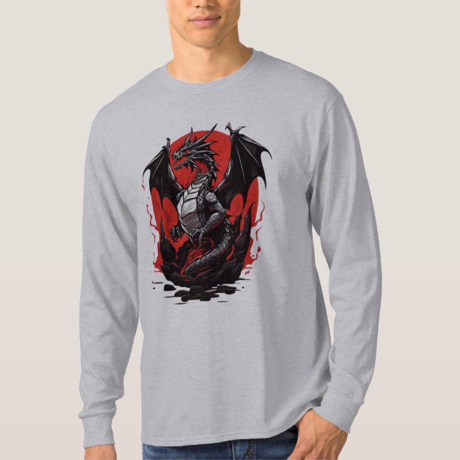 Feuerdrache T-Shirt (Vorderseite)