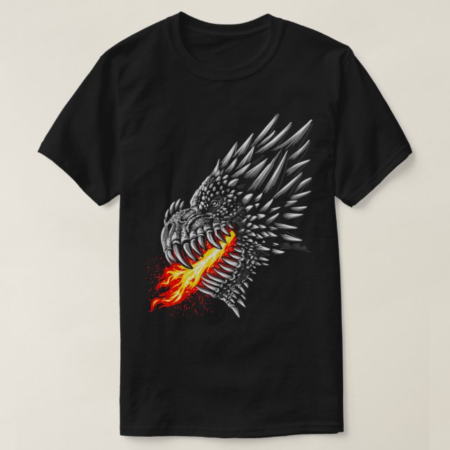 Feuerdrache T-Shirt (Design vorne)