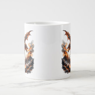 Feuerdrache Tasse | Flammender Drache Akzent Kaffe