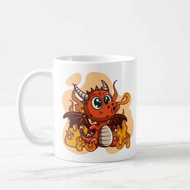 Feuerdrache-Tasse Kaffeetasse (Links)