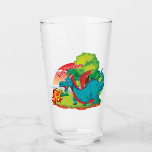 Feuerdrache-Trinkgeschirr Glas