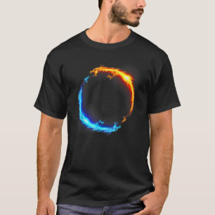 Feuerdrache und Eisdrache gegen Schlachtgleichgewi T-Shirt