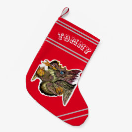 Feuerdrache Weihnachts-Strumpf Kleiner Weihnachtsstrumpf