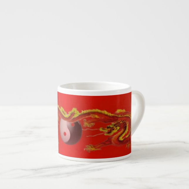 Feuerdrachen Espresso-Tasse Espressotasse (Vorderseite Rechts)