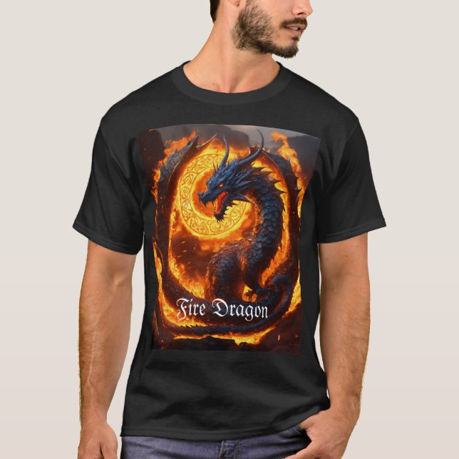 Feuerdrachenpaar T-Shirt (Vorderseite)