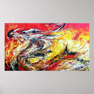 Feuerdrachenposter Poster