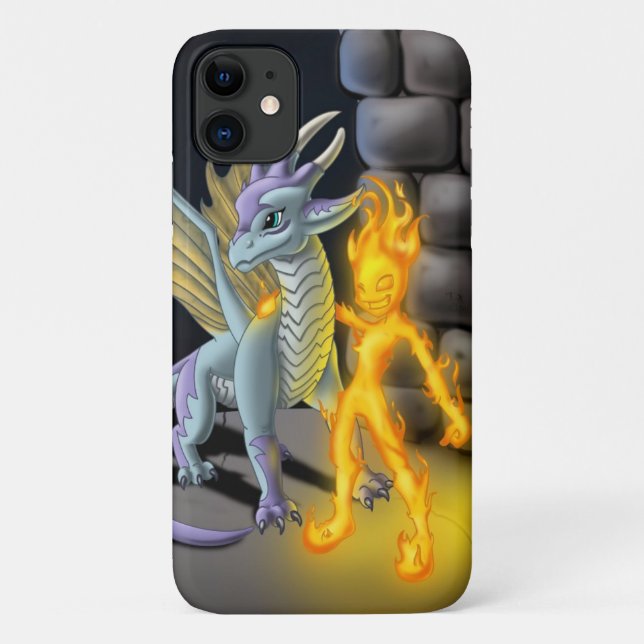 Feuerelement und Drache Case-Mate iPhone Hülle (Rückseite)