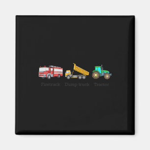 Feuerfahrzeug Dumptruck Tractor Subtle Anti Trump Magnet