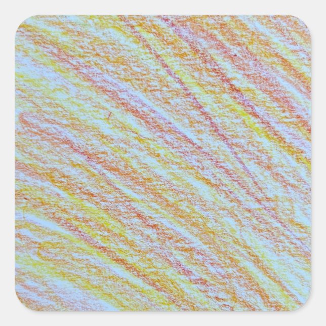 Feuerfarbaufkleber Quadratischer Aufkleber (Vorderseite)