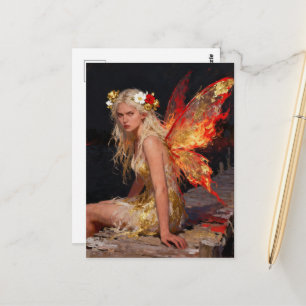 Feuerfee Mit Einstellung Postkarte
