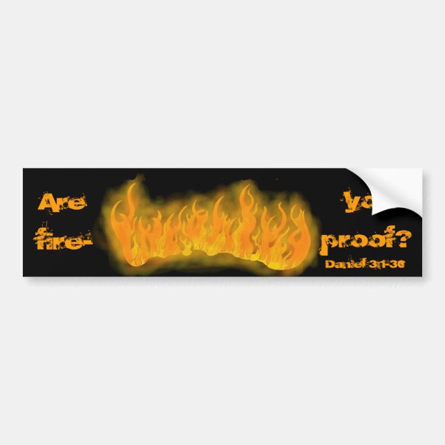 feuerfester Aufkleber Autoaufkleber (Vorne)