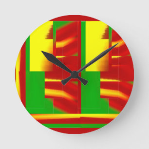 Feuerflack Runde Wanduhr