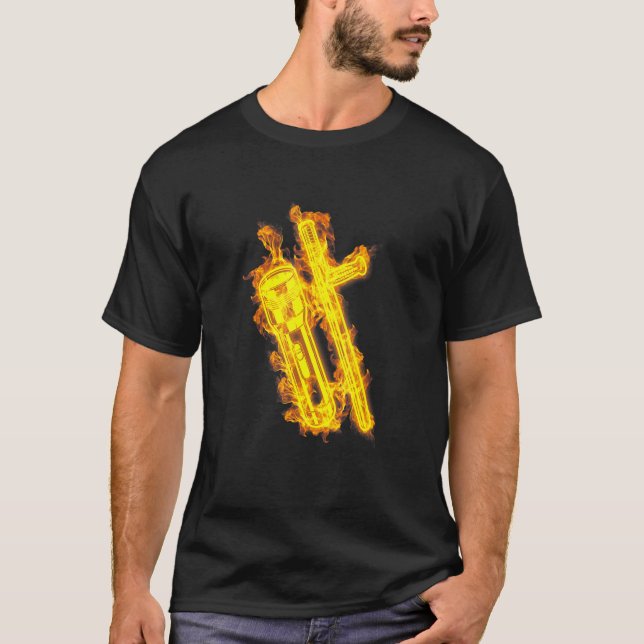 Feuerflamme-Nachtwächter T-Shirt (Vorderseite)