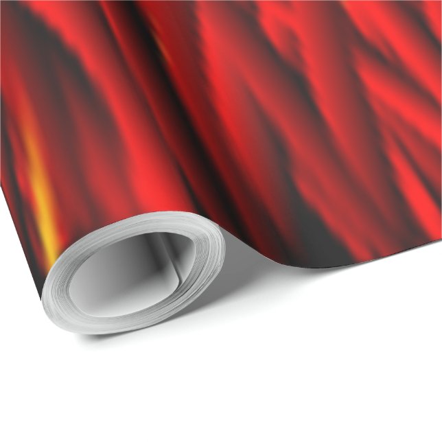 FEUERFLAMMEN GESCHENKPAPIER (Rolleneckpunkt)