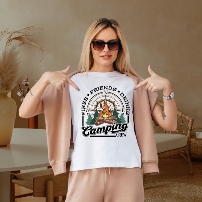 Feuerfreundschaft Drinks Camp T-Shirt (Von Creator hochgeladen)