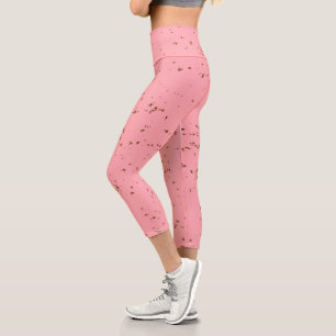 Feuerfunken-Overlay für Ihr Foto Blush Pink Capri Leggings