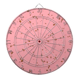 Feuerfunken überlagern Ihr Foto rot. Dartscheibe