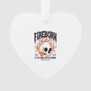 Feuergeborener Totenkopf Urban Streetwear Ornament