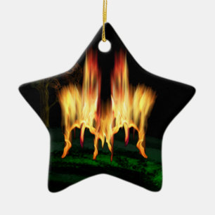 Feuergefahr Keramikornament