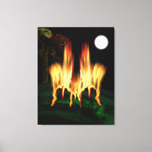 Feuergefahr Leinwanddruck