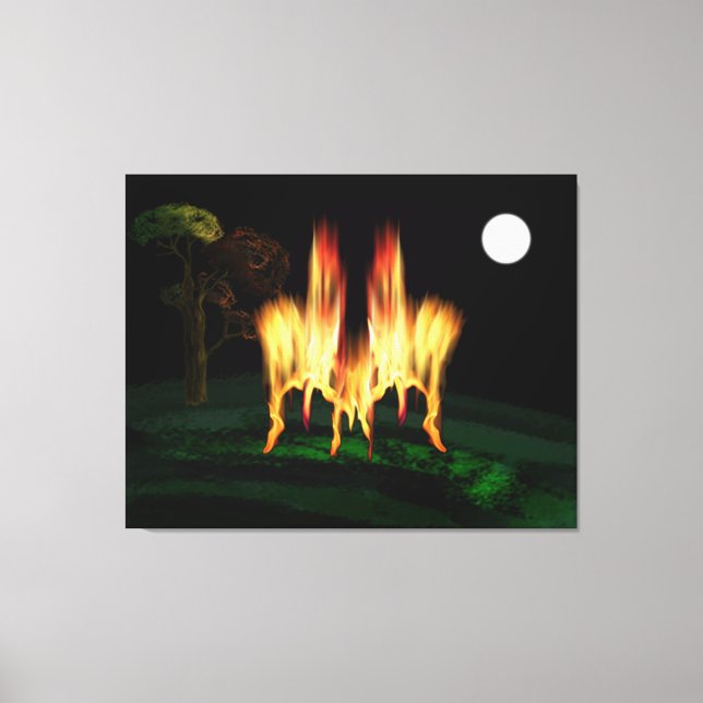 Feuergefahr Leinwanddruck (Vorderseite)