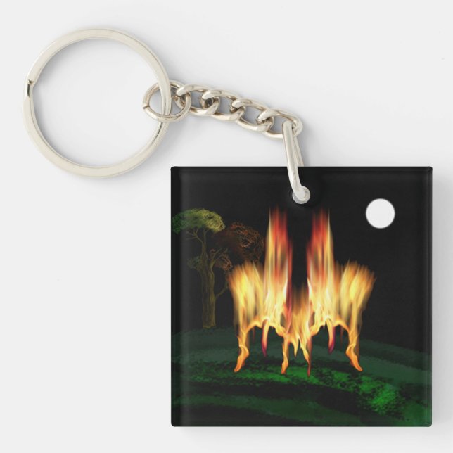 Feuergefahr Schlüsselanhänger (Vorderseite)