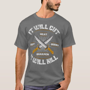 Feuergefälschtes Messerschwert Es wird Cooles T-S T-Shirt