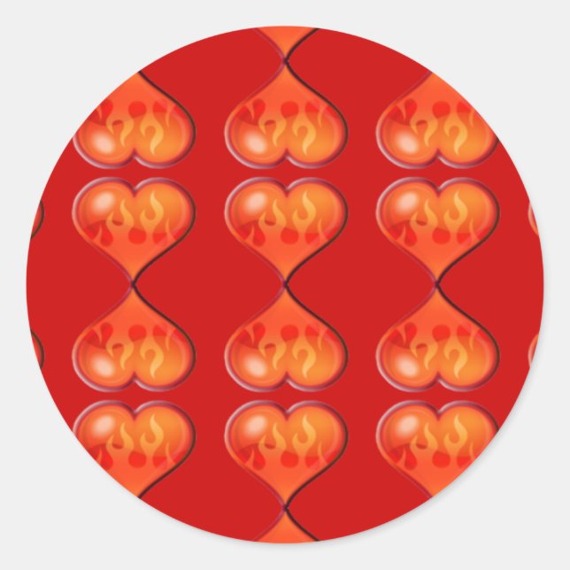 Feuergefechte Runder Aufkleber (Vorderseite)