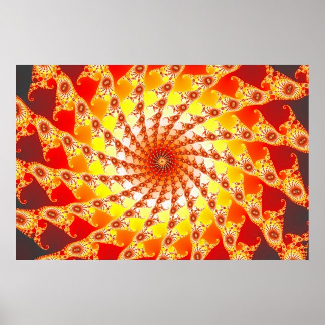 Feuergeflecht Poster (Vorne)