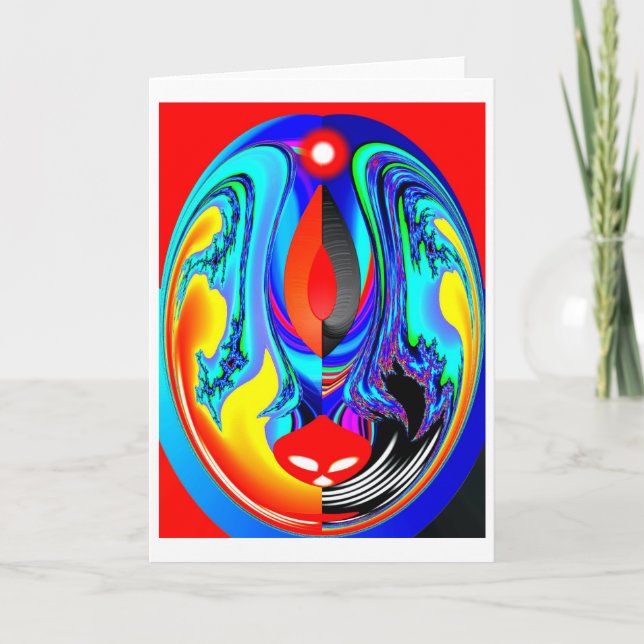 Feuergeist Feiertagskarte (Vorderseite)