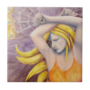 Feuergoddess tanzt Keramik Tile Fliese