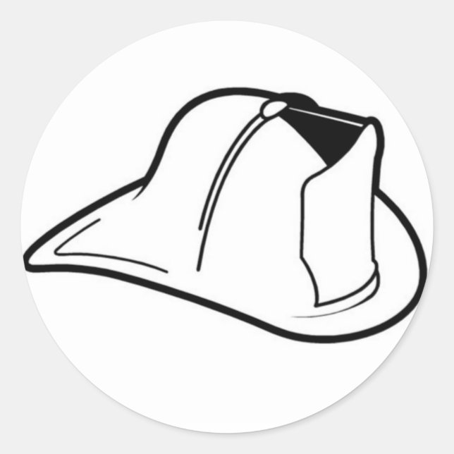 Feuerhelm-Aufkleber Runder Aufkleber (Vorderseite)