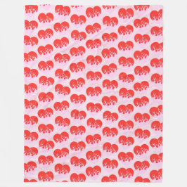 Feuerherz Fleecedecke