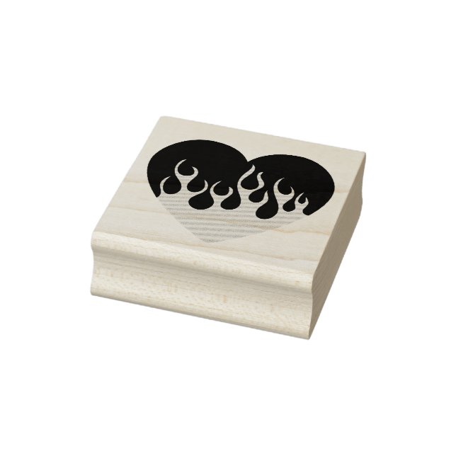 Feuerherz Gummistempel (Stempel)