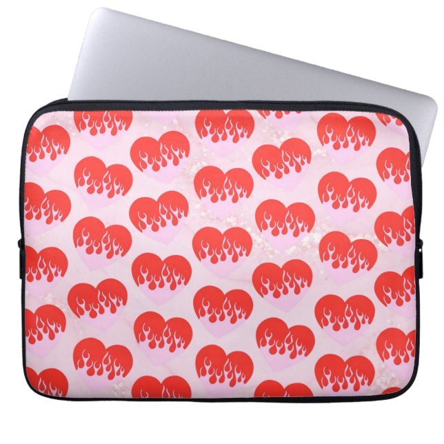 Feuerherz Laptopschutzhülle (Vorderseite)
