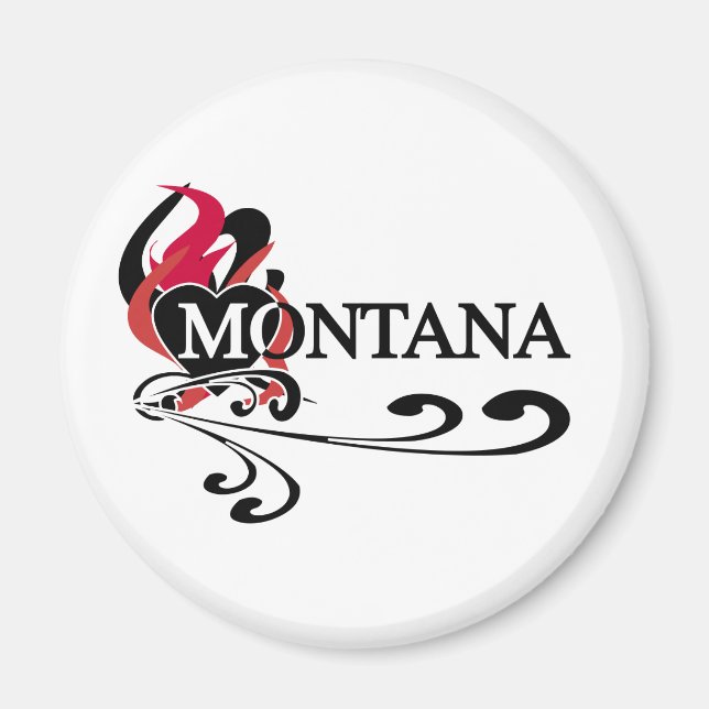 Feuerherz Montana Magnet (Vorne)