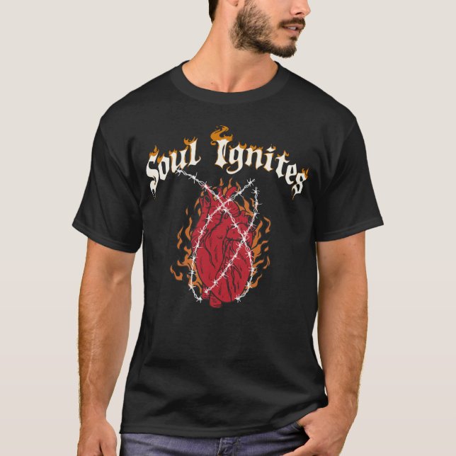 Feuerherz-Soul Ignites Rock T-Shirt (Vorderseite)