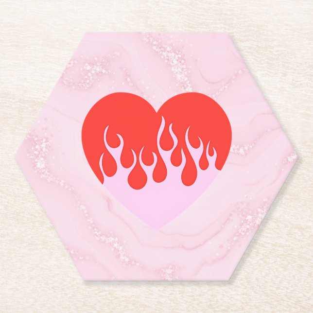 Feuerherz Untersetzer (Vorderseite)