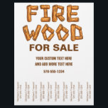 Feuerholz-Holz für den Flyer abreißen Streifen<br><div class="desc">Mit diesen auffälligen Flyern erfahren Sie alles über Ihr Feuerholz-Geschäft. Sie enthalten die Wörter FIRE WOOD, die in Holzlogschrift geschrieben sind. Das schlichte braune und weiße Farbschema wird Ihrem Unternehmen einen beruflichen Look geben. Ideal, um sich in Coffee Shops, Community Centers und auf anderen Bulletin Boards niederzulassen, um neue Kunden...</div>