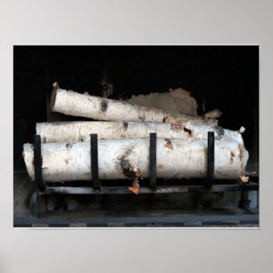 Feuerholz im Herzkloster Poster