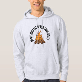 Feuerhütte Camping beheizte Rivalität Kapuzenpullo Hoodie