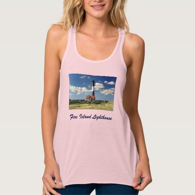 Feuerinsel Leuchtturm Ladys' Racerback Tank Top (Vorderseite)