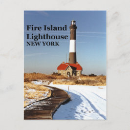 Feuerinsel-Leuchtturm, New York Postcard Postkarte