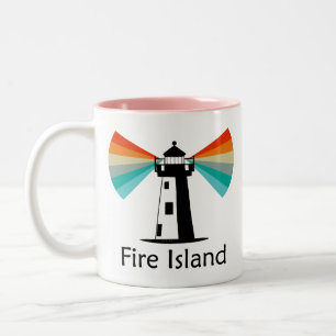 Feuerinsel Leuchtturm Rainbow Zweifarbige Tasse