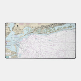 Feuerinsel-Licht-zu-Sea-Rock-Nautikkarte 12326 Schreibtischunterlage