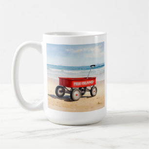 Feuerinsel Roter Wagen Sandstrand LI New York Kaffeetasse